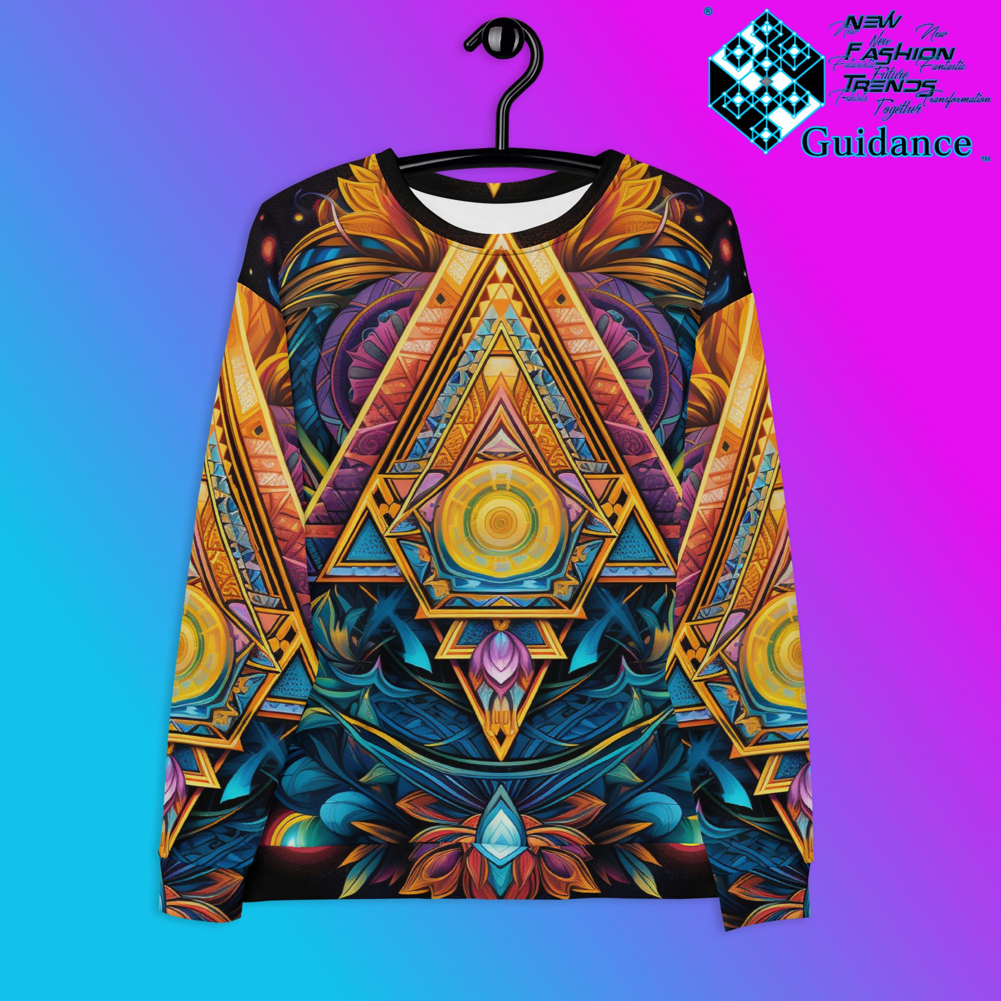 Geometric Chronicles Sweatshirt – Artistic Festival Geometry by XGuidance XS 1