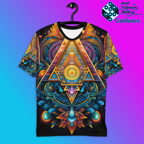 Geometric Chronicles T-Shirt – Sacred Geometry Spiritual Streetwear T-Shirts by XGuidance XS 1