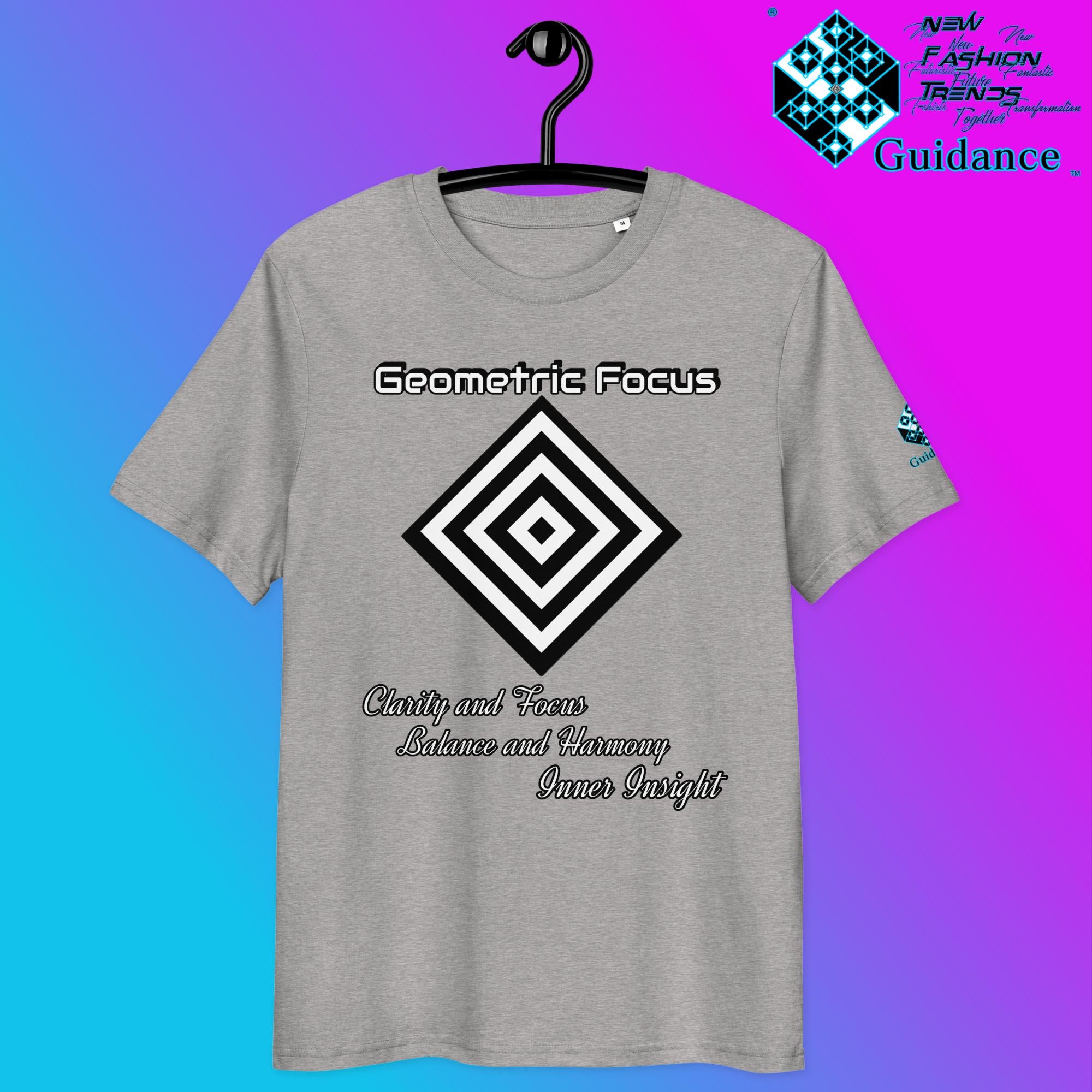 Geometric Focus Tee – Symmetry, Clarity, and Inner Vision by XGuidance Heather Grey 12