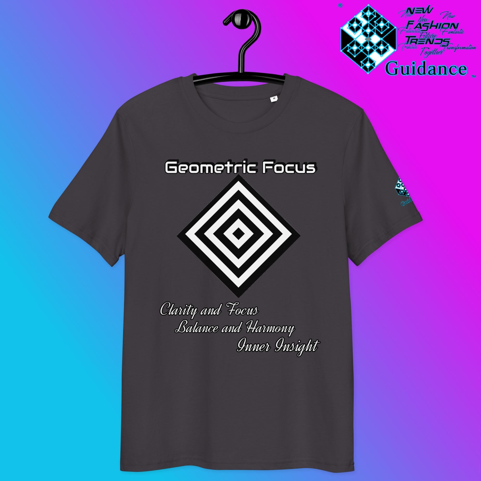 Geometric Focus Tee – Symmetry, Clarity, and Inner Vision by XGuidance Anthracite 4