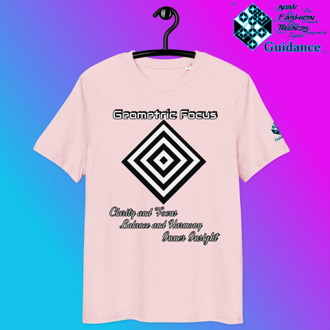 Geometric Focus Tee – Symmetry, Clarity, and Inner Vision by XGuidance Cotton Pink 6
