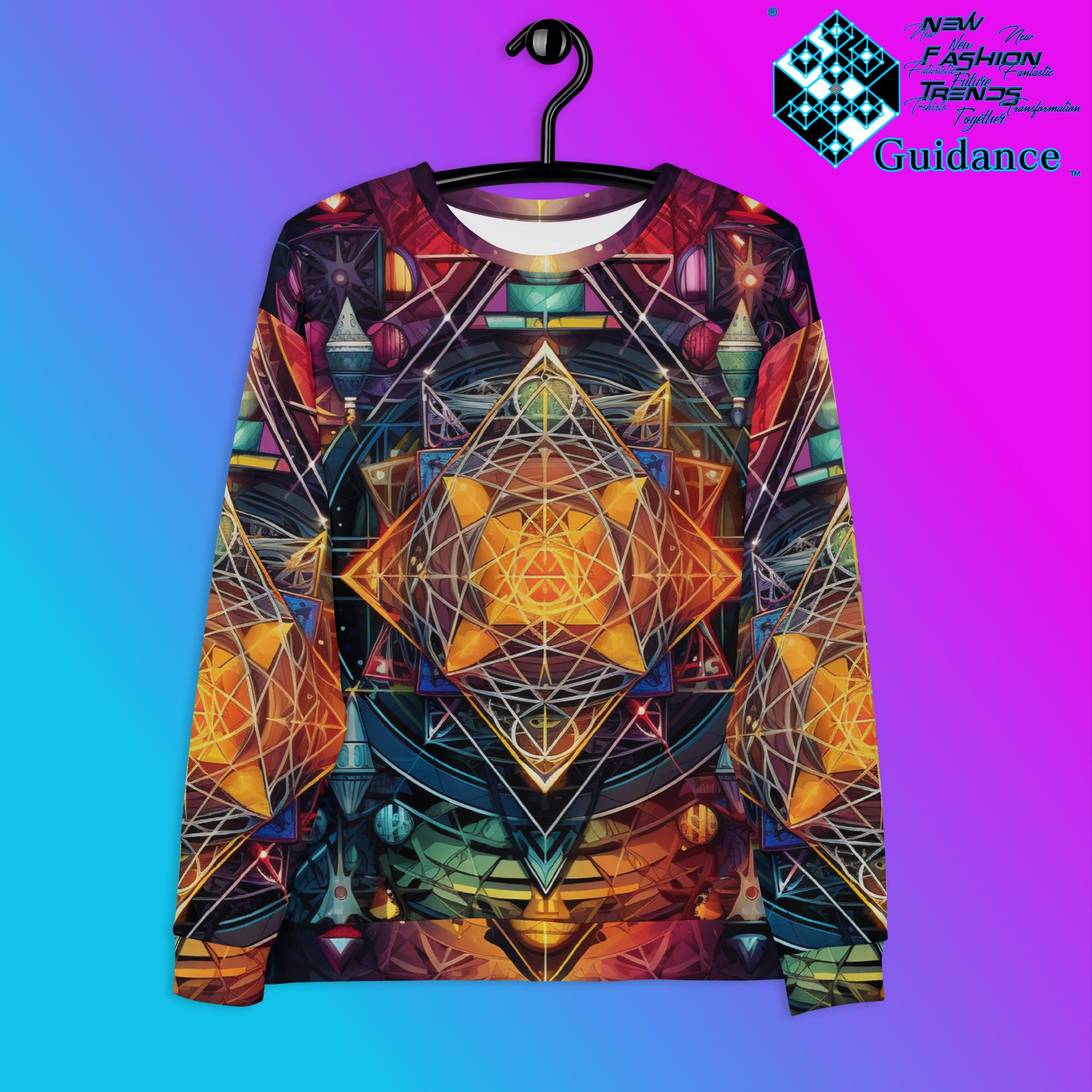 GeoSymmetry Sweatshirt – Geometric Art Festival Streetwear by XGuidance XS 1