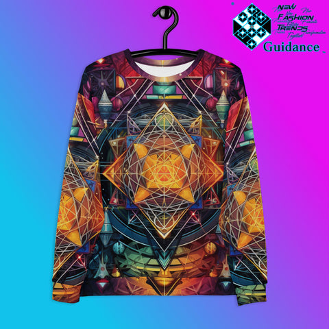 GeoSymmetry Sweatshirt – Geometric Art Festival Streetwear by XGuidance XS 1