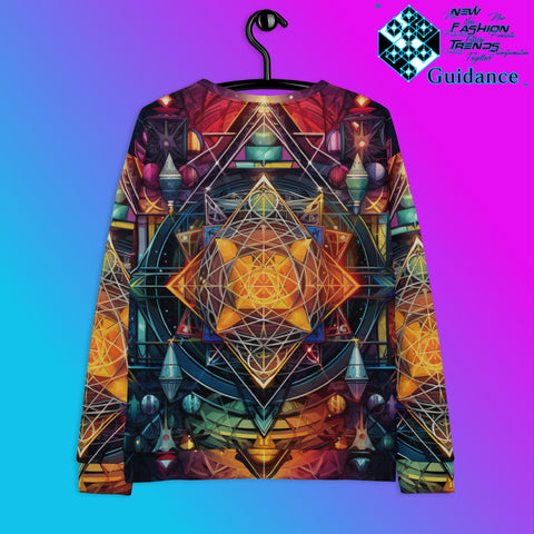 GeoSymmetry Sweatshirt – Geometric Art Festival Streetwear by XGuidance XS 2