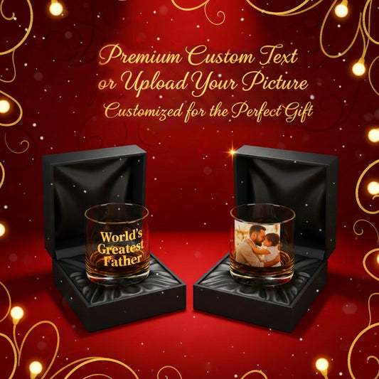 Custom Whiskey Rocks Glass – Add Your Text or Picture