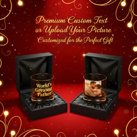 Custom Whiskey Rocks Glass – Add Your Text or Picture