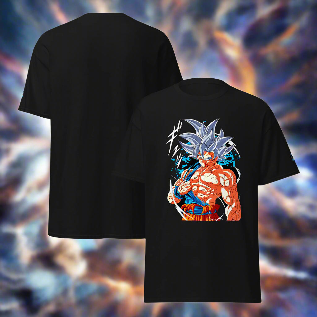Goku Ultra Instinct T-Shirt for Anime Fans T-Shirts by XGuidance Black 1