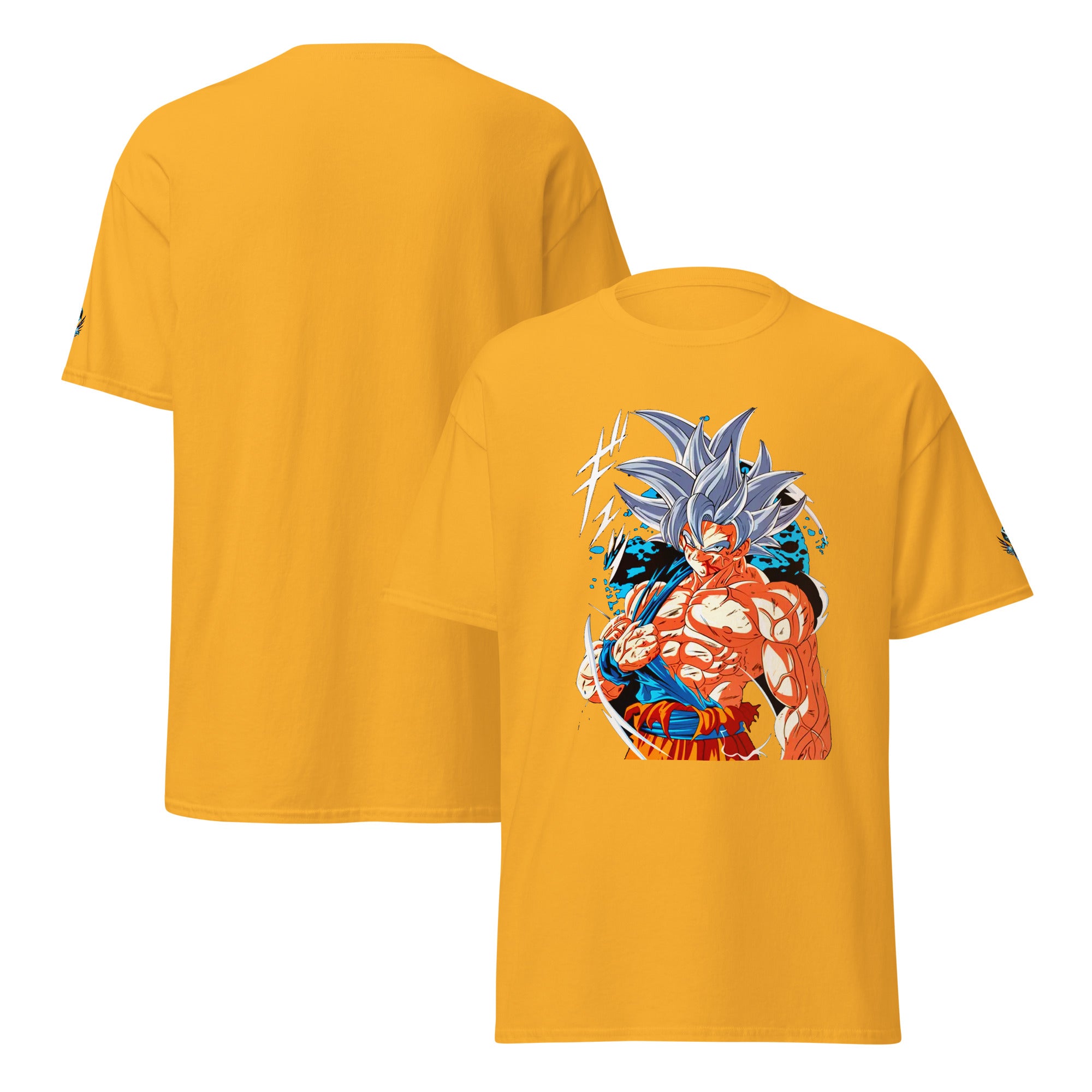 Goku Ultra Instinct T-Shirt for Anime Fans T-Shirts by XGuidance Gold 11
