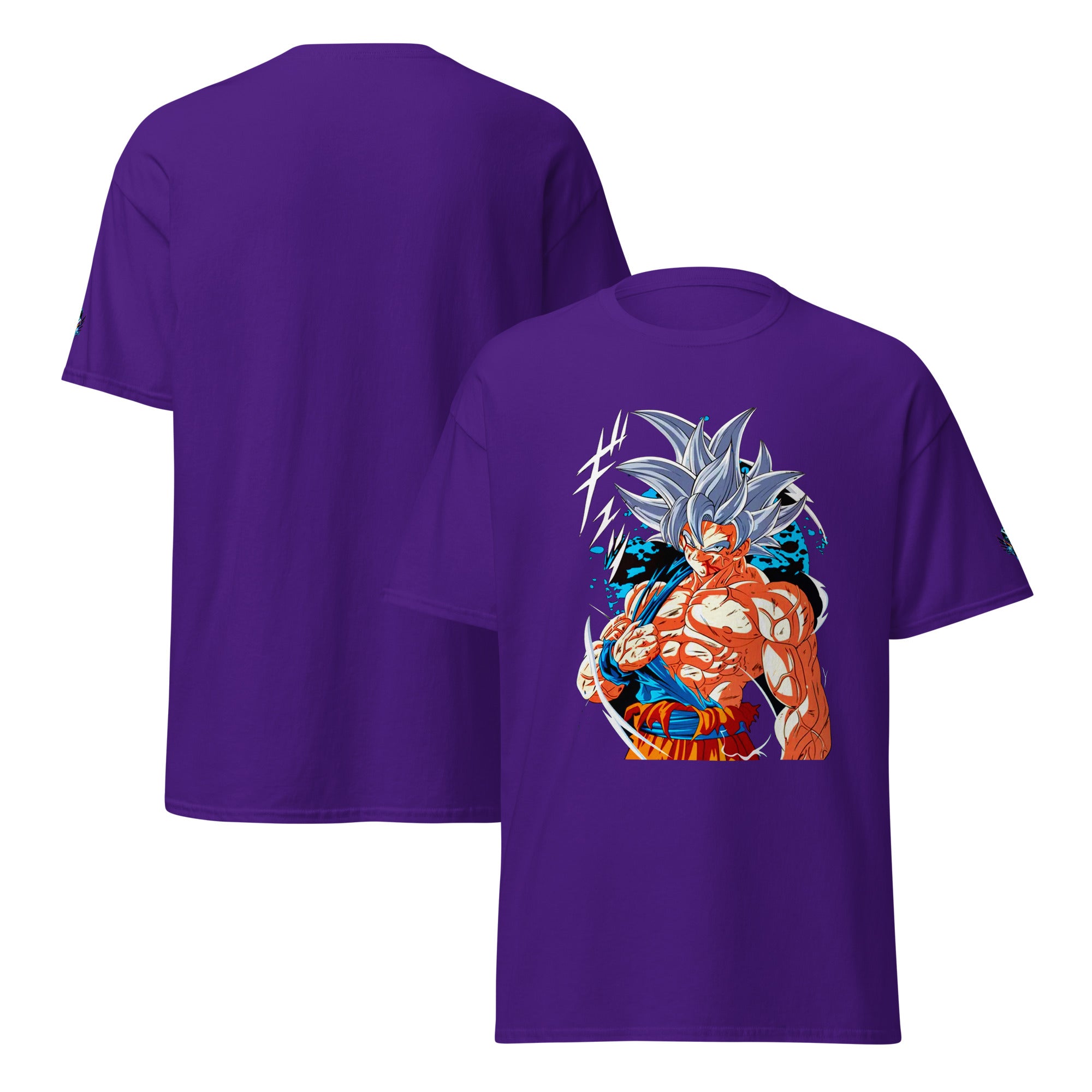 Goku Ultra Instinct T-Shirt for Anime Fans T-Shirts by XGuidance Purple 3