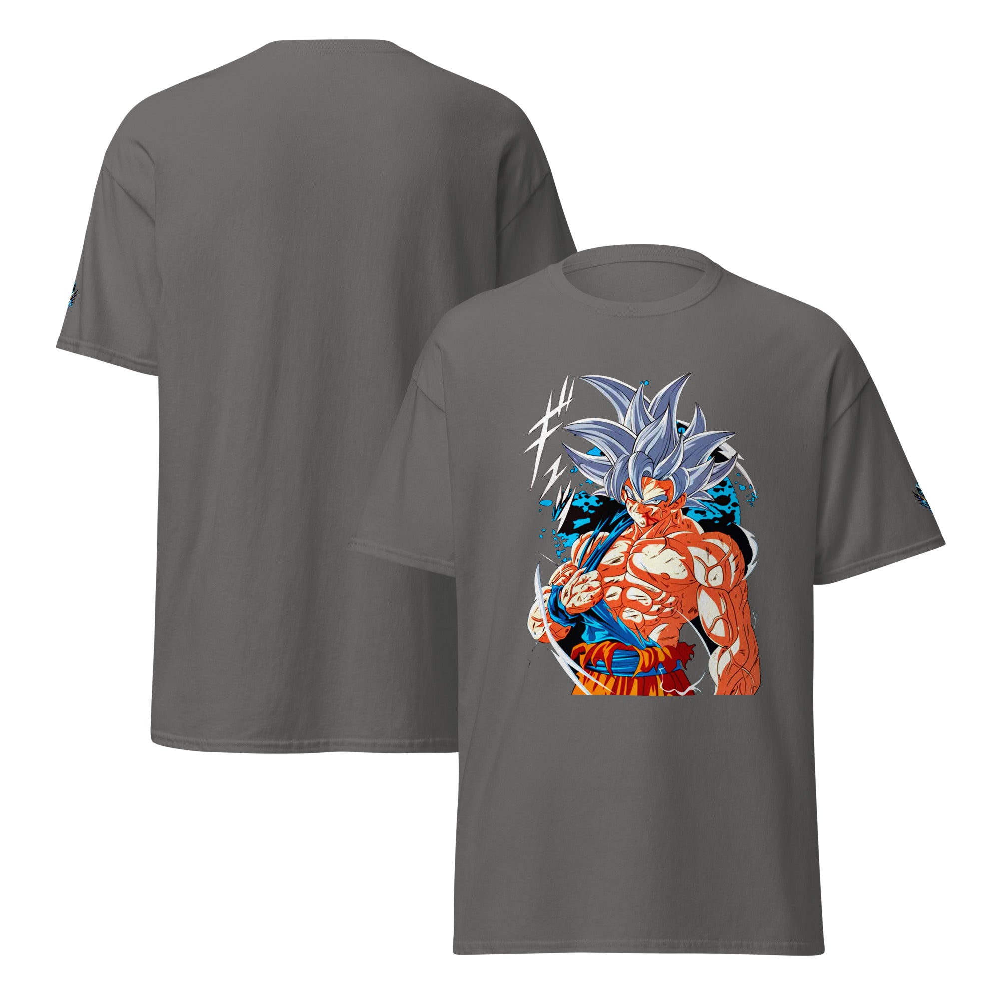 Goku Ultra Instinct T-Shirt for Anime Fans T-Shirts by XGuidance Charcoal 6