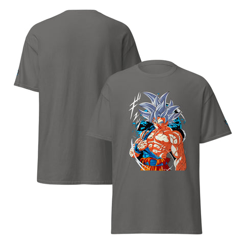Goku Ultra Instinct T-Shirt for Anime Fans T-Shirts by XGuidance Charcoal 6