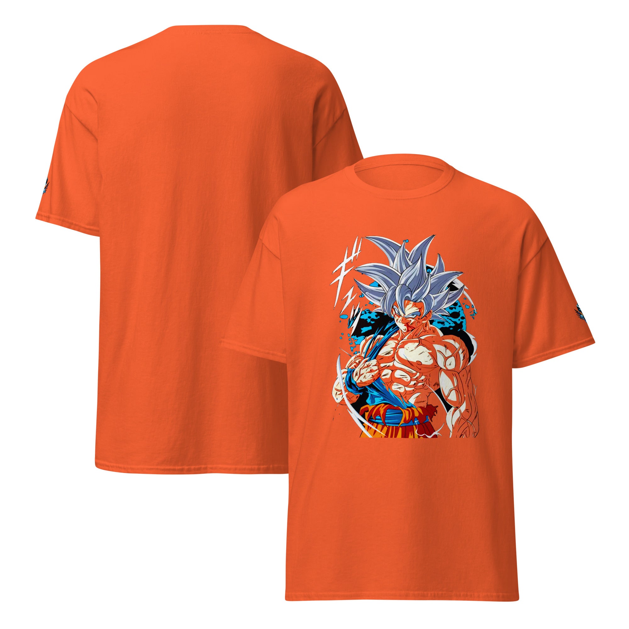 Goku Ultra Instinct T-Shirt for Anime Fans T-Shirts by XGuidance Orange 7
