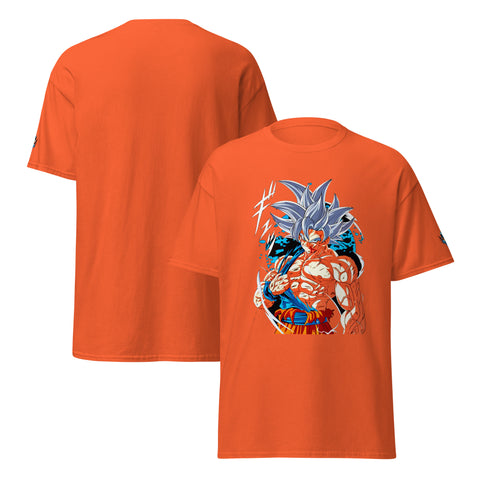 Goku Ultra Instinct T-Shirt for Anime Fans T-Shirts by XGuidance Orange 7