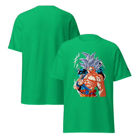 Goku Ultra Instinct T-Shirt for Anime Fans T-Shirts by XGuidance Irish Green 8