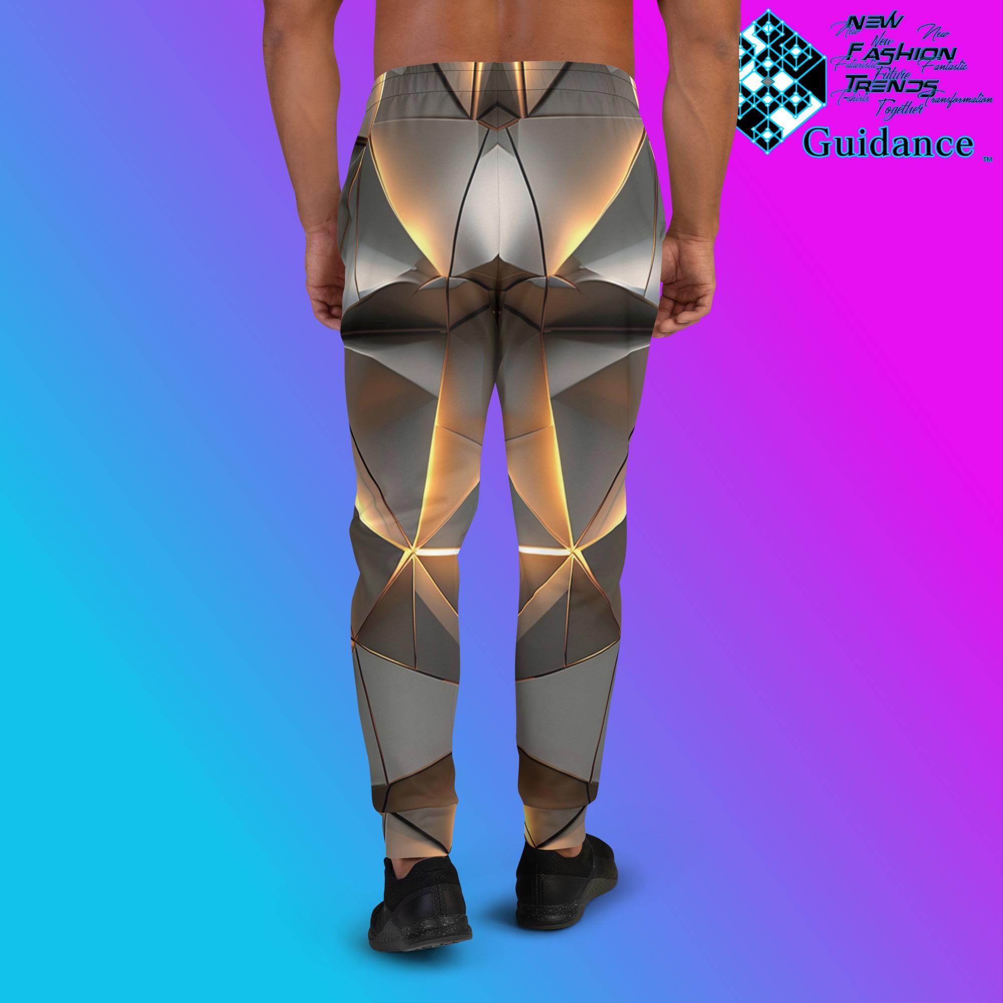 Gold Collision Joggers – Opulent Streetwear Style by XGuidance XS 2