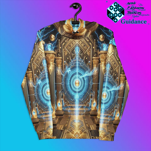 Golden Gateway Hoodie with Spiritual Energy Portal by XGuidance 2XS 1