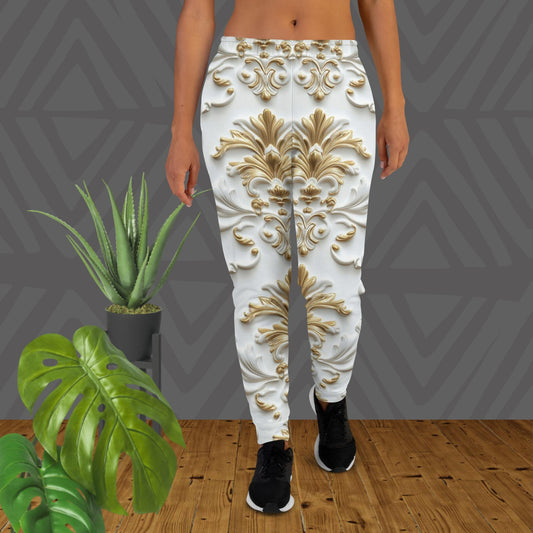 Golden Grace Joggers – Baroque Gold Luxe Sweatpants by XGuidance XS 1