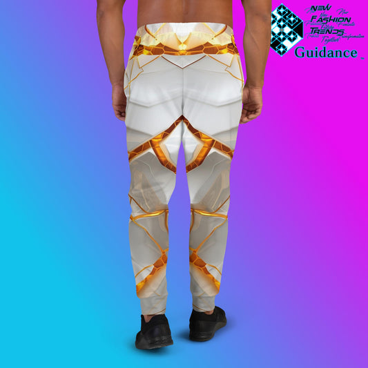 Golden Skies Joggers – Lux White & Gold Streetwear by XGuidance XS 2