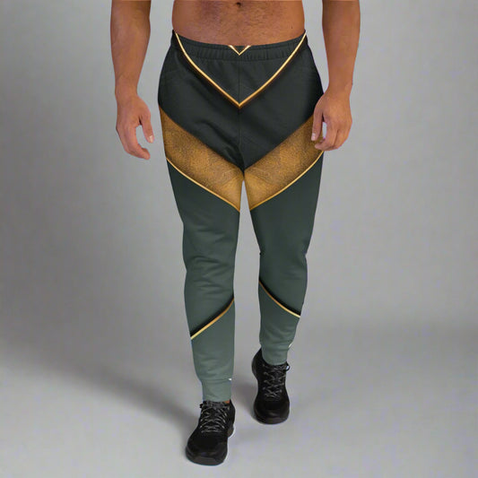 Golden Striations Joggers – Luxury Streetwear Pants by XGuidance XS 1
