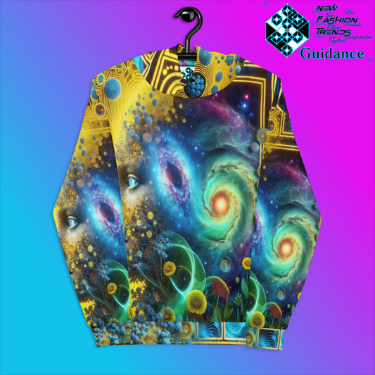 Golden Universe Vision Hoodie with Cosmic Light Design by XGuidance 2XS 1