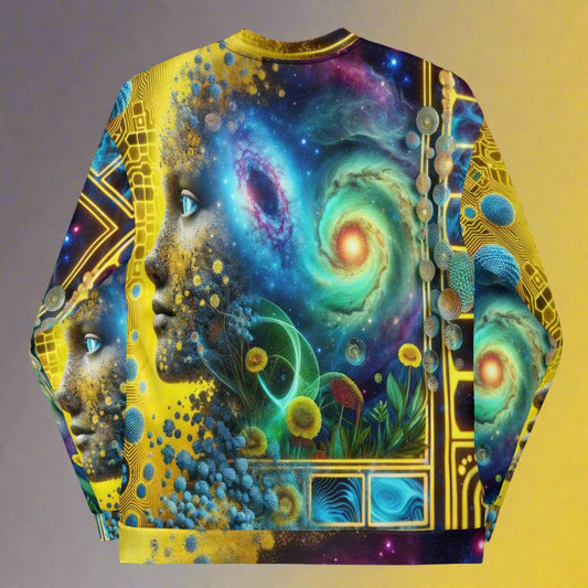 Golden Vision Jacket with Cosmic Galaxy Print by XGuidance XS 2