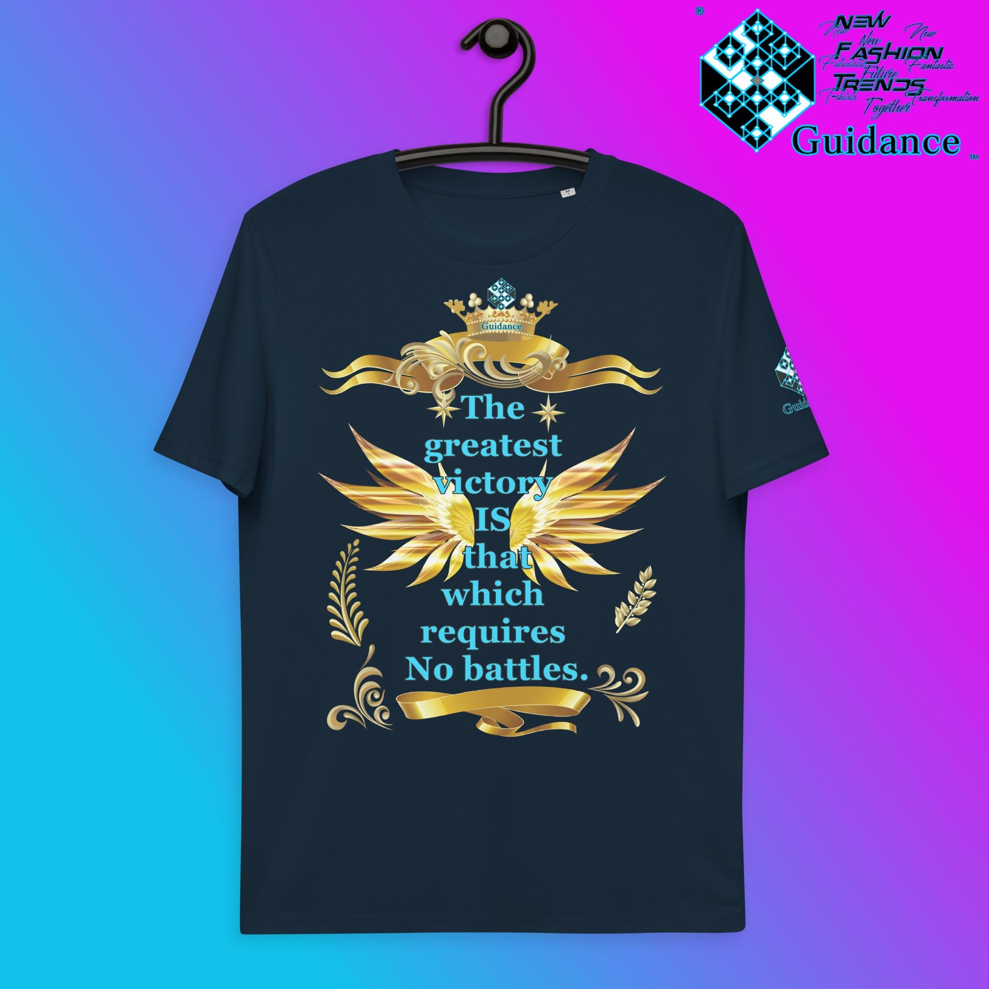 Greatest Victory T-Shirt T-Shirts by XGuidance French Navy 3
