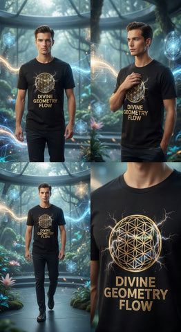 T-Shirt Premium Divine Geometry Flow