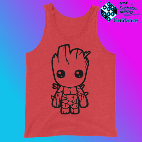 Groot - Tank Tops Tank Tops by XGuidance Red Triblend 4