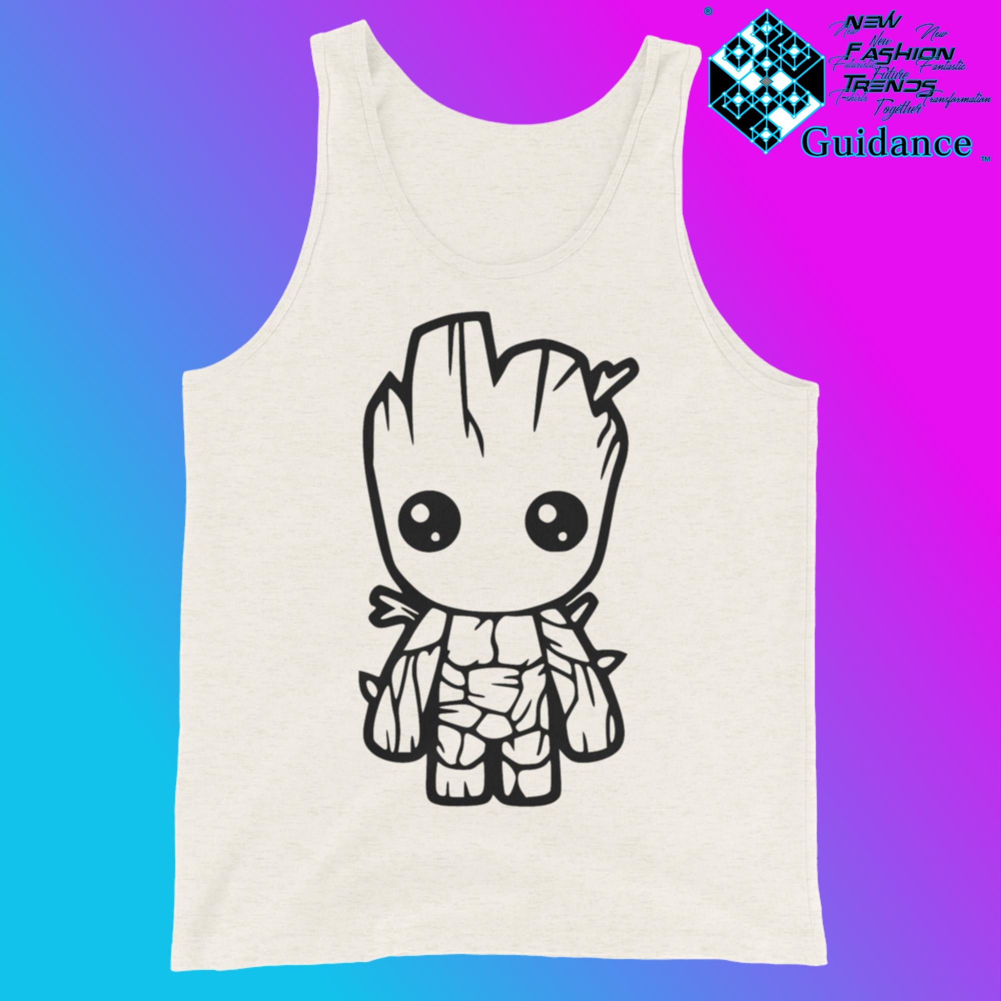 Groot - Tank Tops Tank Tops by XGuidance Oatmeal Triblend 5