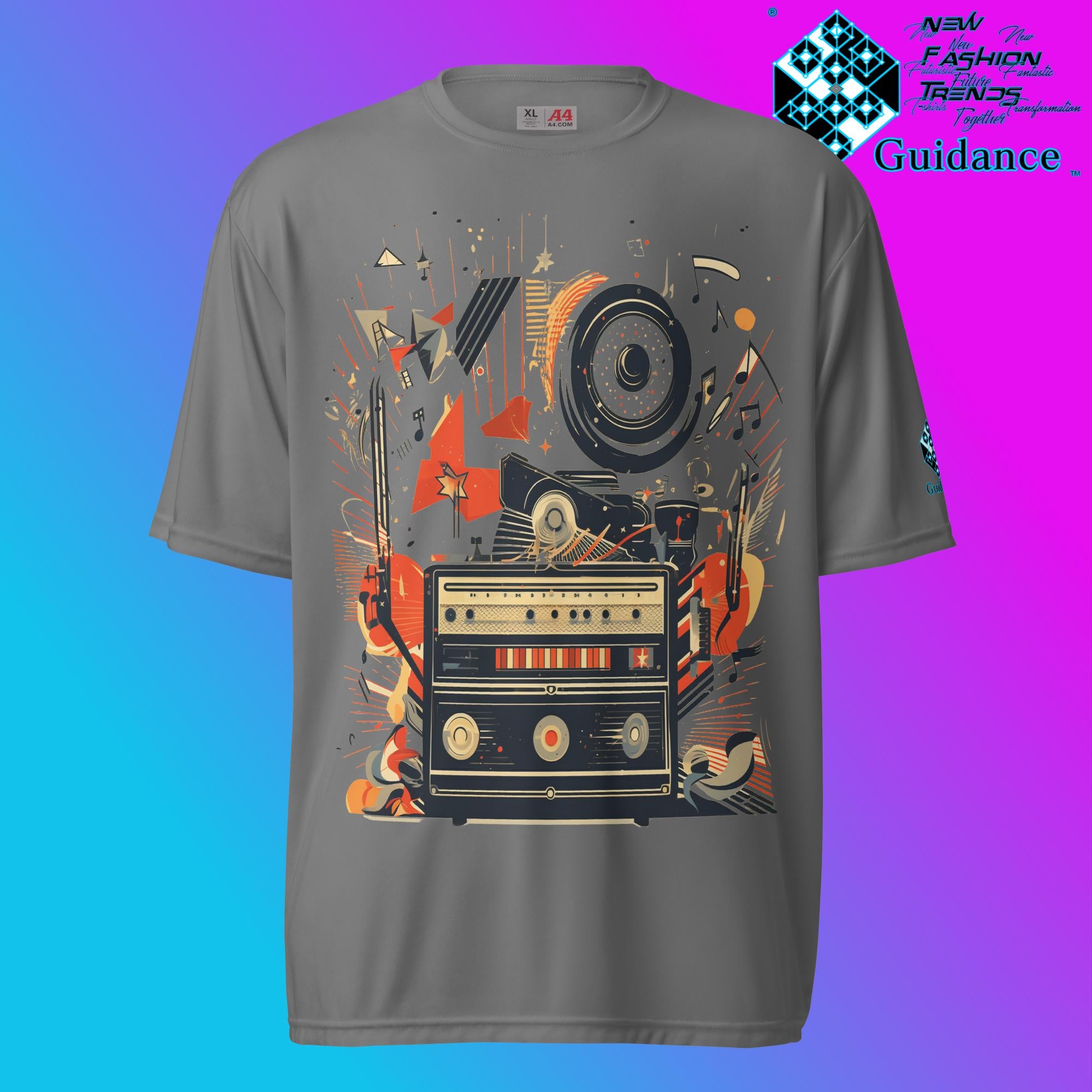 Groove Revival Retro T Shirt by XGuidance Graphite 1