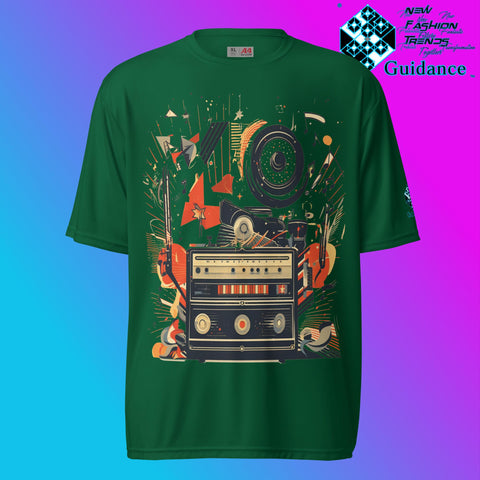 Groove Revival Retro T Shirt by XGuidance Forest Green 3