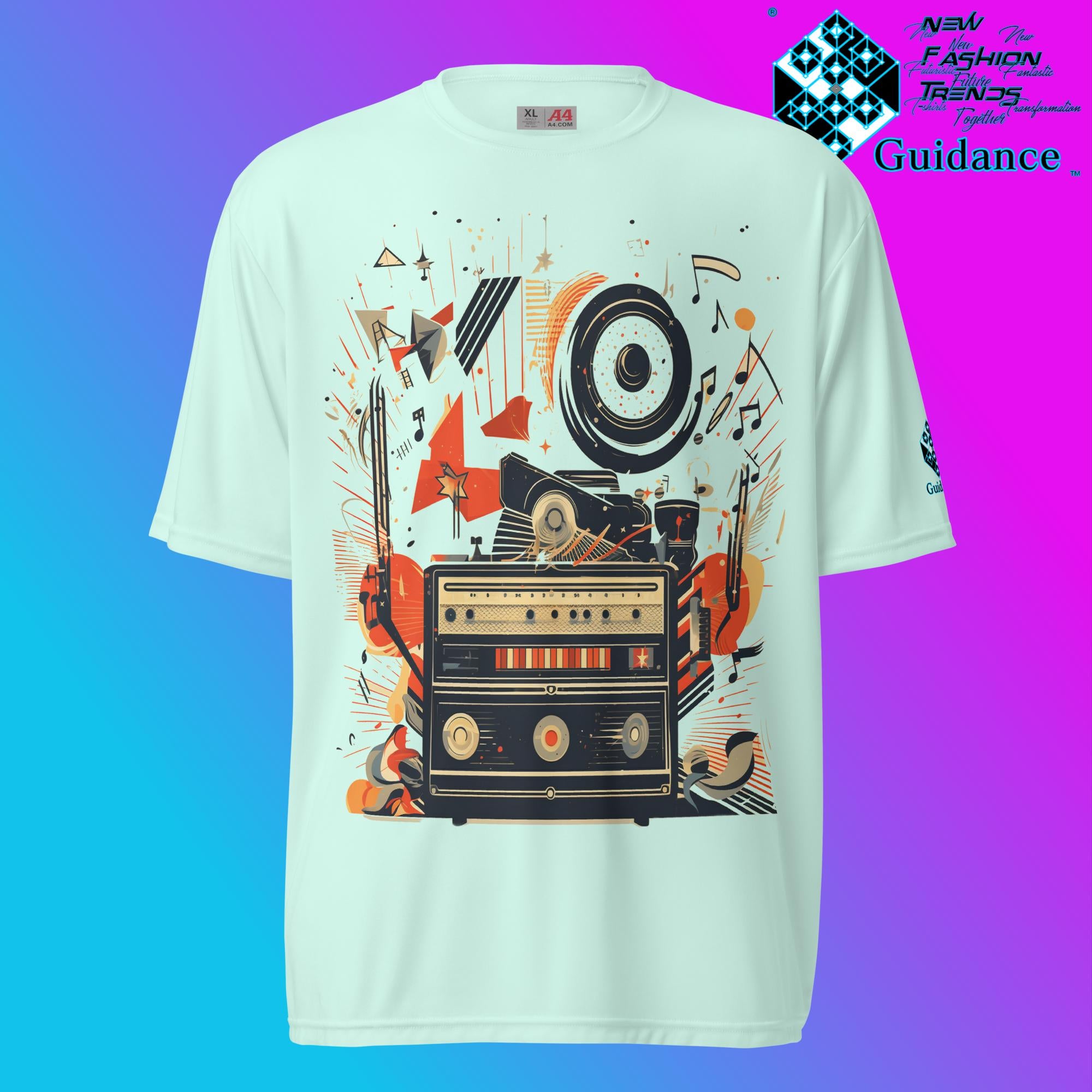 Groove Revival Retro T Shirt by XGuidance Pastel Mint 5