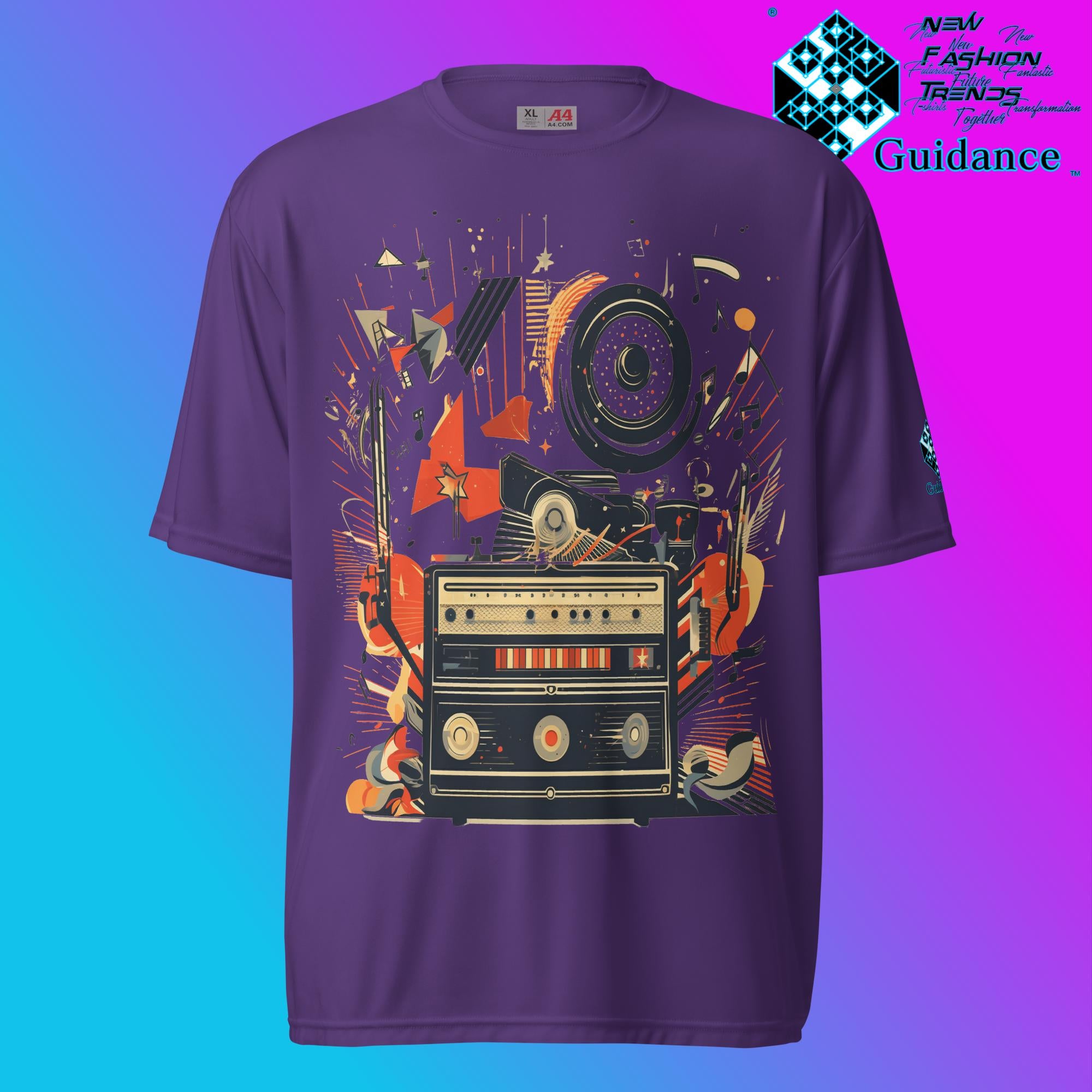 Groove Revival Retro T Shirt by XGuidance Purple 6