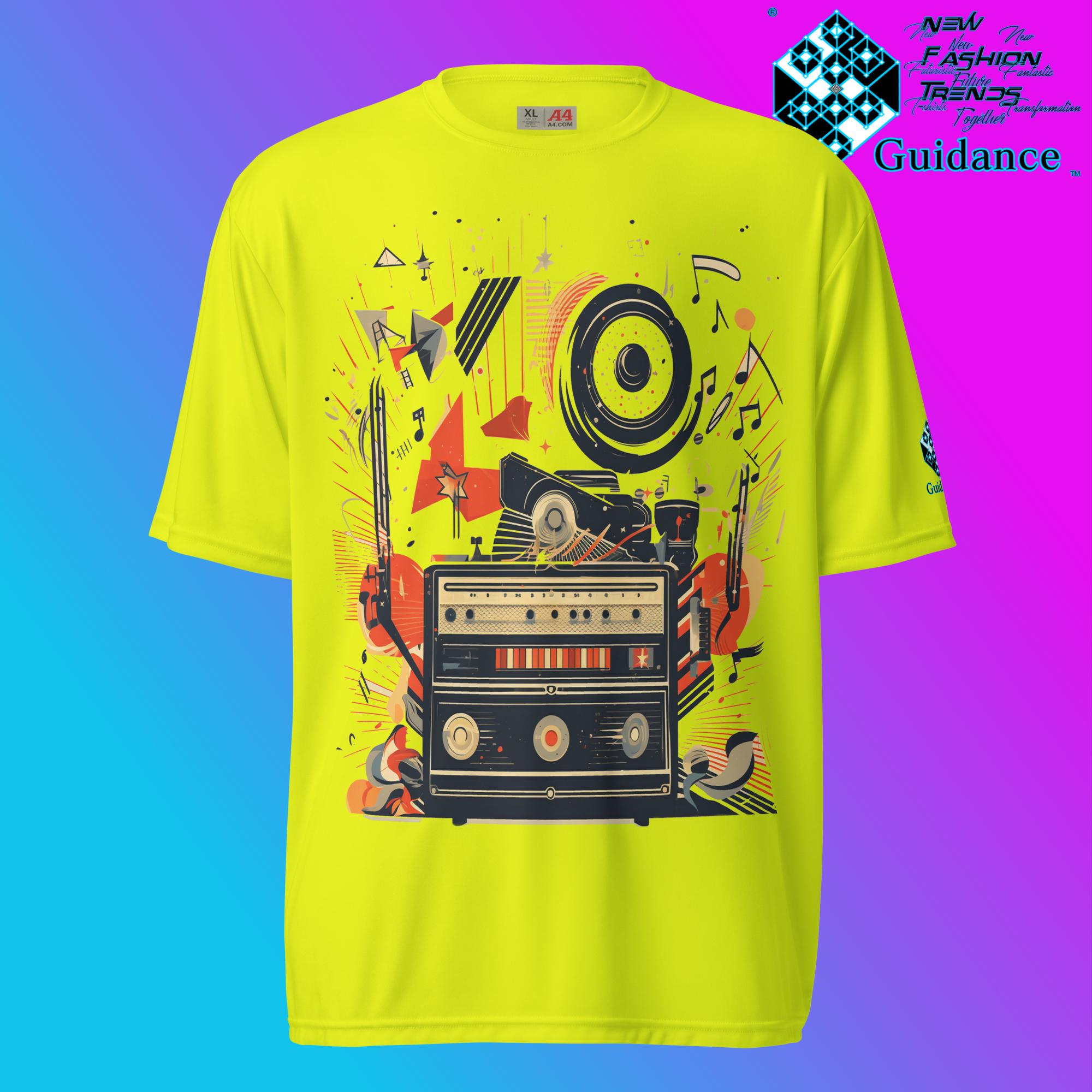 Groove Revival Retro T Shirt by XGuidance Safety Yellow 9