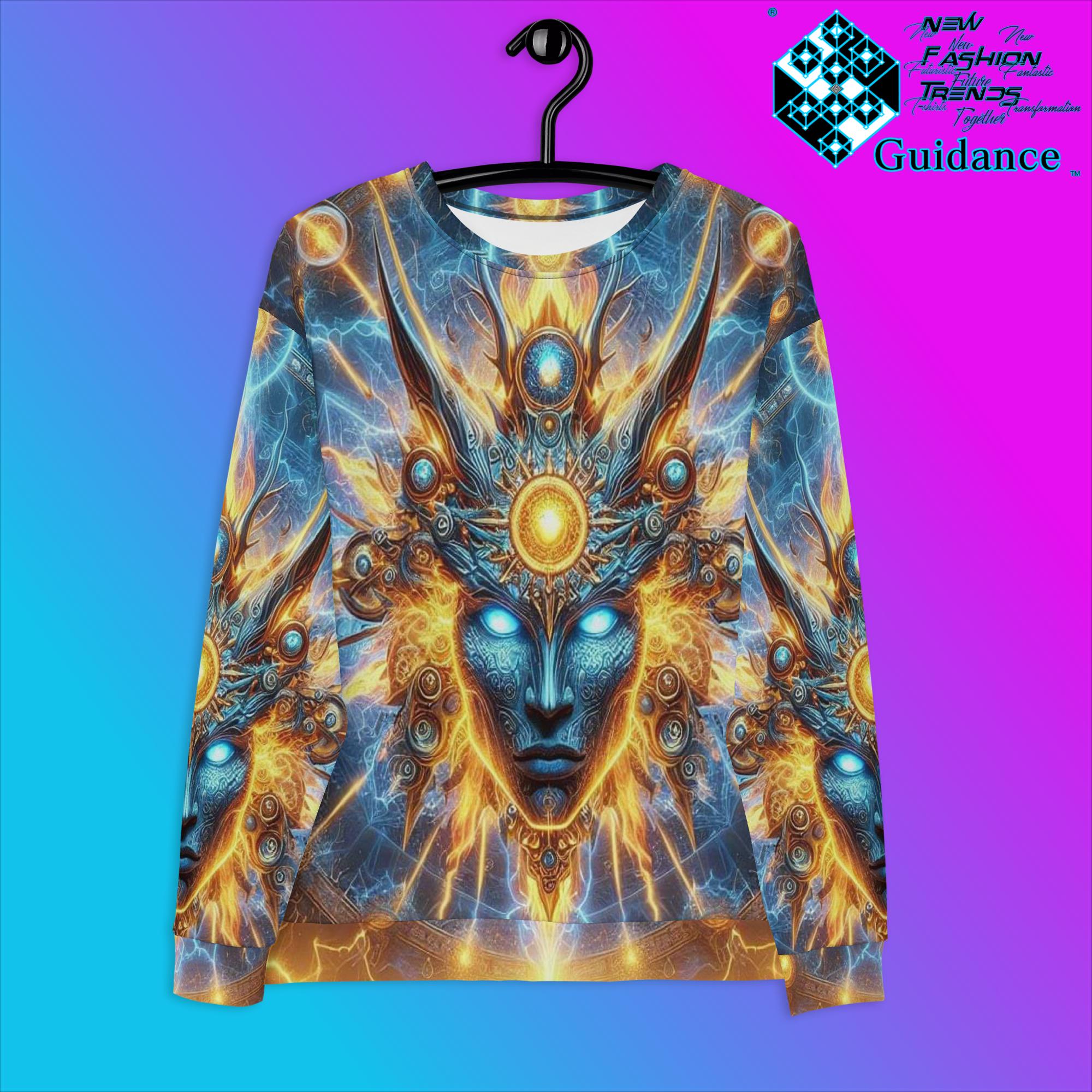 Guardian of Energy Sweatshirt with Sacred Design by XGuidance XS 1