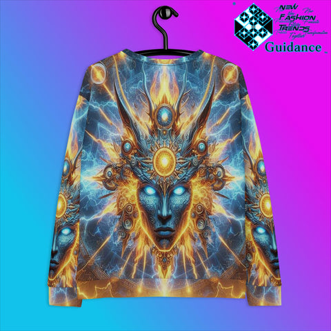 Guardian of Energy Sweatshirt with Sacred Design by XGuidance XS 2