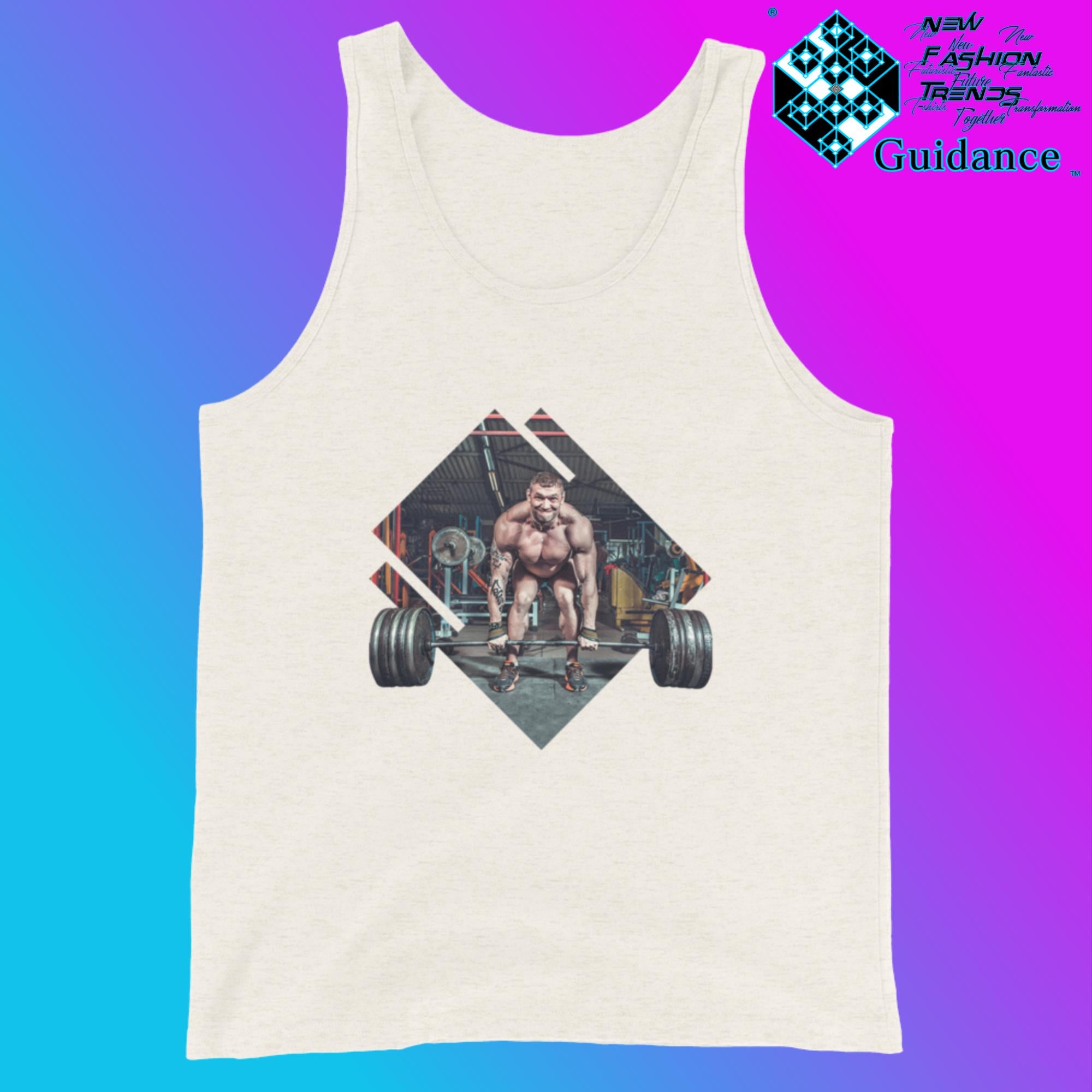 Gym Power - Tank Tops Tank Tops by XGuidance Oatmeal Triblend 10