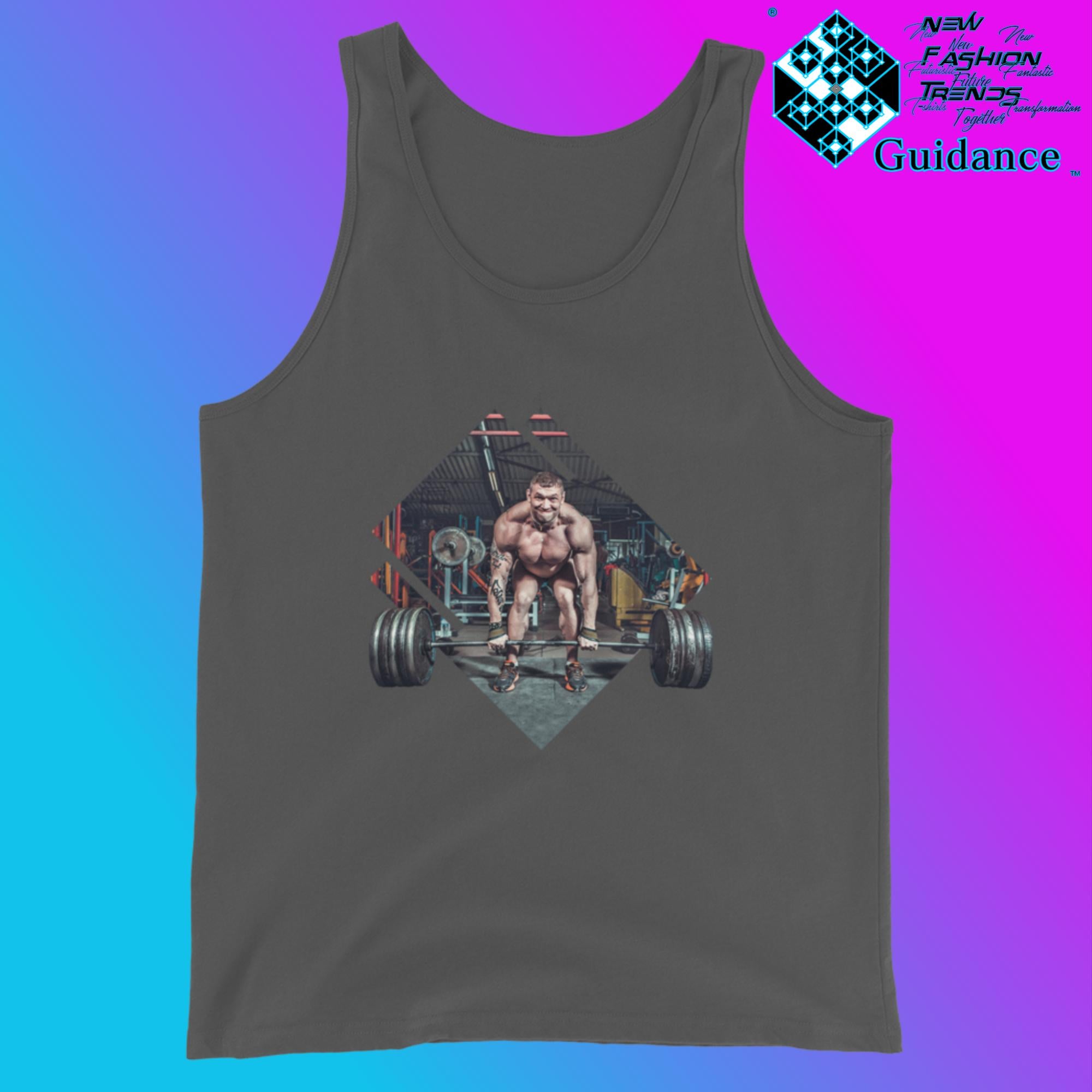 Gym Power - Tank Tops Tank Tops by XGuidance Asphalt 2