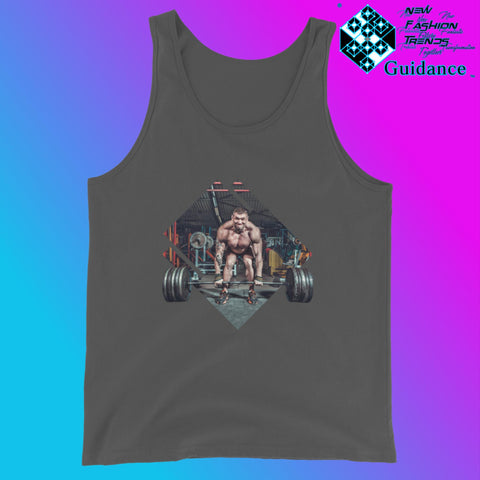 Gym Power - Tank Tops Tank Tops by XGuidance Asphalt 2