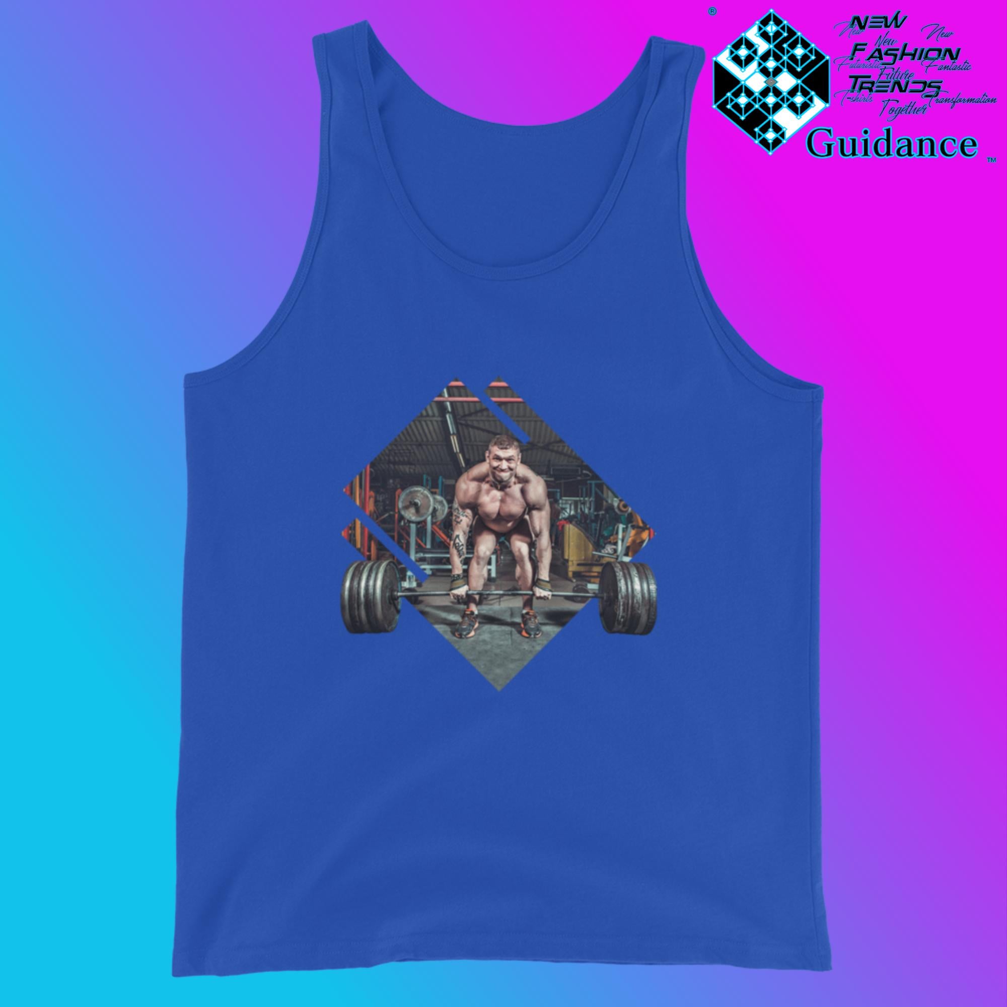Gym Power - Tank Tops Tank Tops by XGuidance True Royal 5