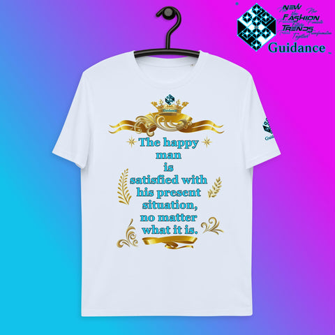 Happy Man T-Shirt T-Shirts by XGuidance Serene Blue 15