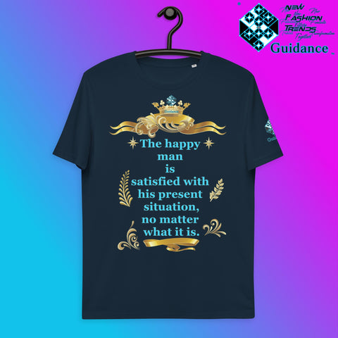 Happy Man T-Shirt T-Shirts by XGuidance French Navy 3