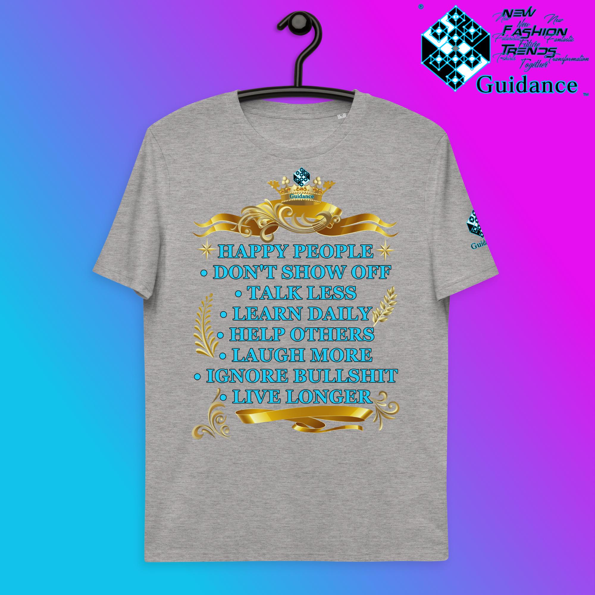 Happy People T-Shirt T-Shirts by XGuidance Heather Grey 4