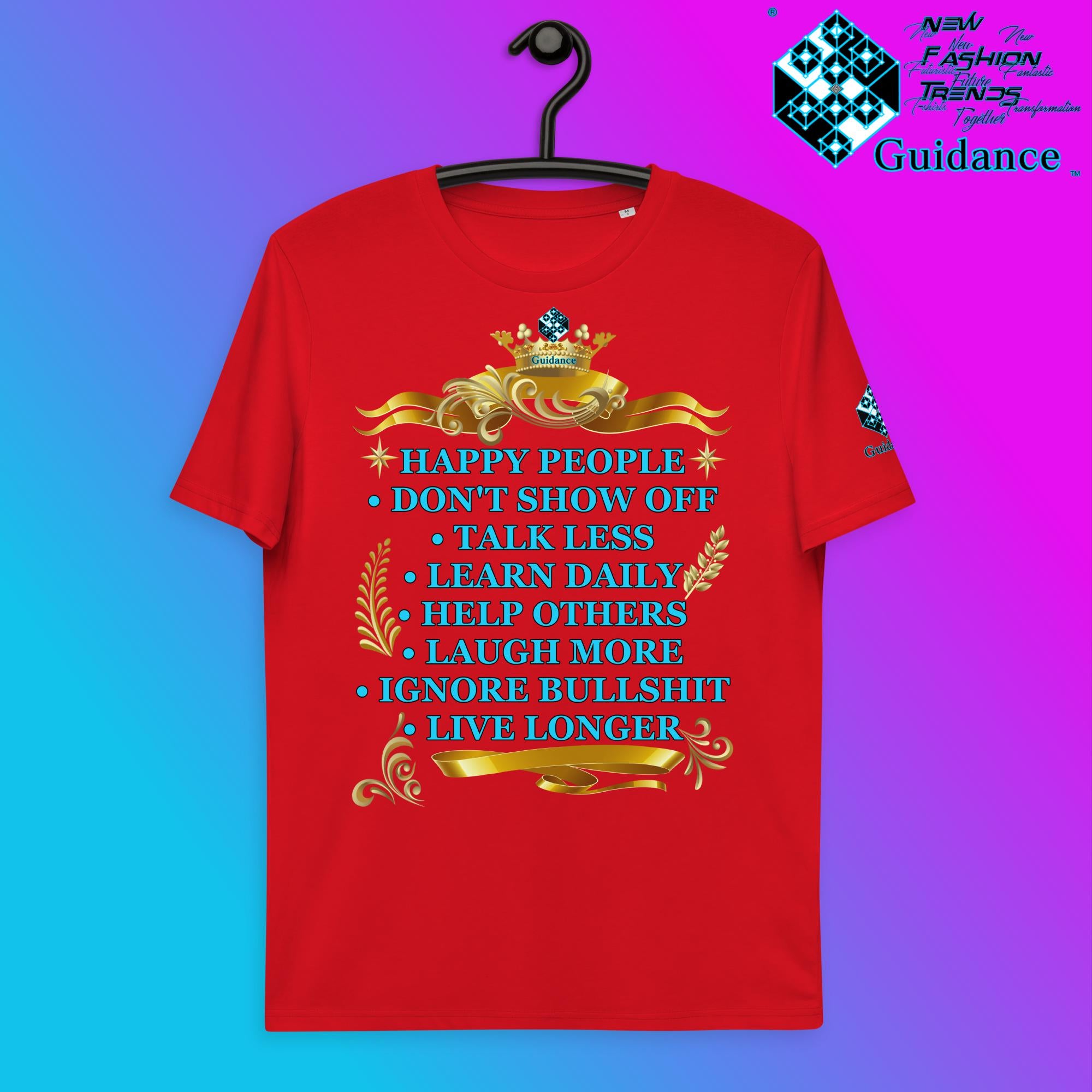 Happy People T-Shirt T-Shirts by XGuidance Red 5