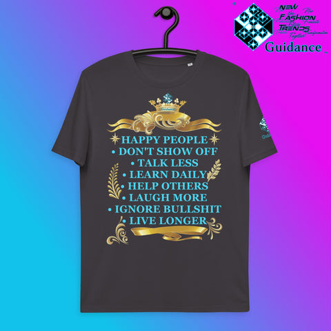 Happy People T-Shirt T-Shirts by XGuidance Anthracite 6