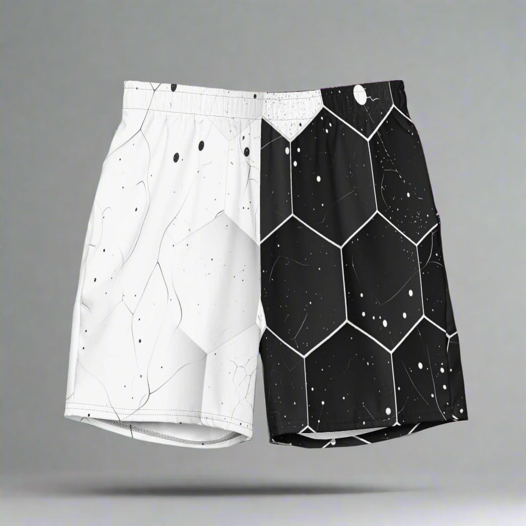 Harmony Balance Swim Trunks – Yin Yang Contrast Art by XGuidance 2XS 1
