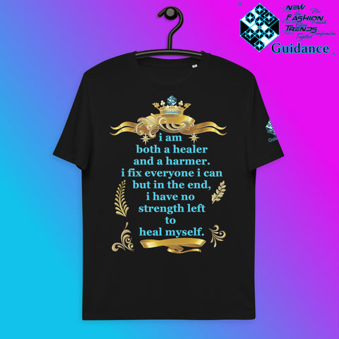 Heal Yourself First T-Shirt T-Shirts by XGuidance Black 2
