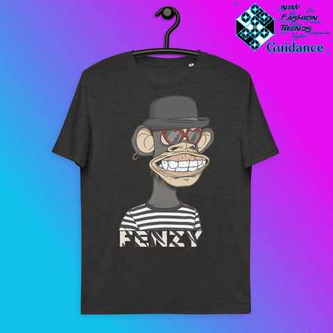 Heartfelt Monkey T-Shirt T-Shirts by XGuidance Dark Heather Grey 11