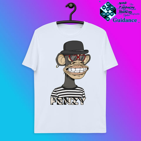 Heartfelt Monkey T-Shirt T-Shirts by XGuidance Serene Blue 14