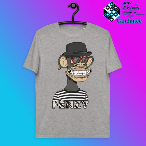 Heartfelt Monkey T-Shirt T-Shirts by XGuidance Heather Grey 4
